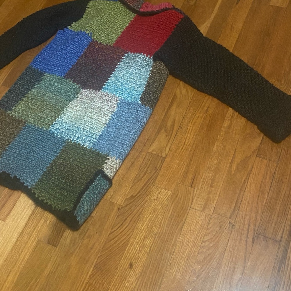 Multicolor Patchwork Cardigan - image 6